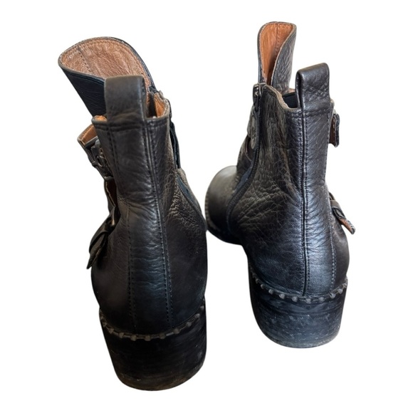 Gentle Soul Barnaby Leather Zip Buckle Bootie Size 6.5M Western Cowboy - Picture 3 of 13